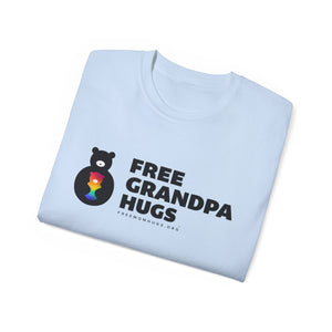 Free Grandpa Hugs Logo Tee