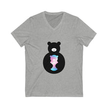 Load image into Gallery viewer, Trans Bear Logo V-Neck T-shirt