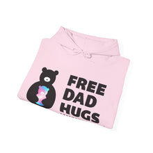 Load image into Gallery viewer, Trans Bear Free Dad Hugs Hoodie
