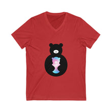 Load image into Gallery viewer, Trans Bear Logo V-Neck T-shirt