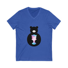 Load image into Gallery viewer, Trans Bear Logo V-Neck T-shirt