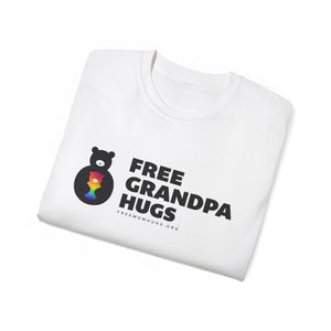 Free Grandpa Hugs Logo Tee