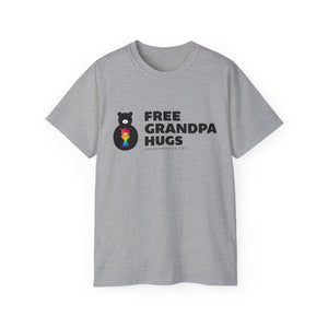 Free Grandpa Hugs Logo Tee