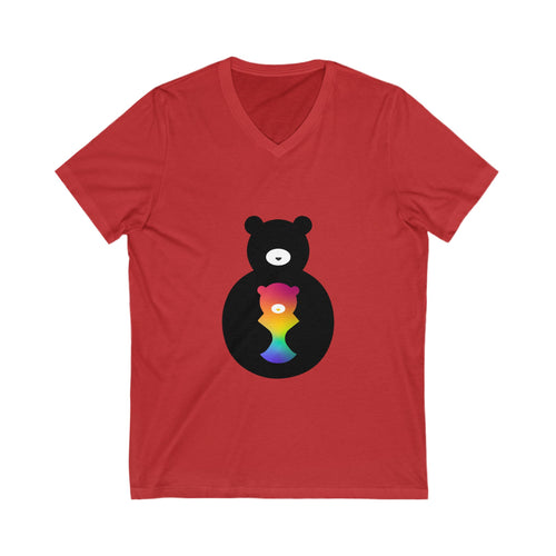 Bear Logo V-Neck T-shirt