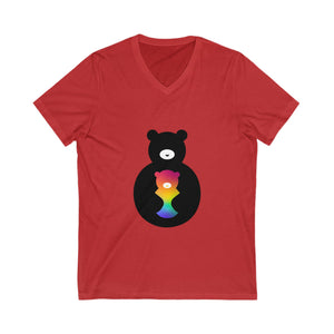 Bear Logo V-Neck T-shirt