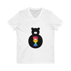 Bear Logo V-Neck T-shirt