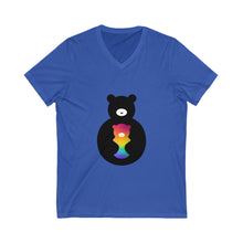 Load image into Gallery viewer, Bear Logo V-Neck T-shirt