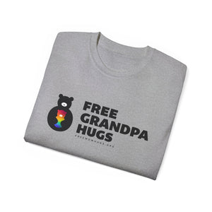 Free Grandpa Hugs Logo Tee