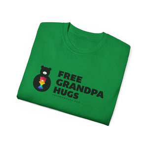 Free Grandpa Hugs Logo Tee