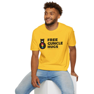 Free Guncle Hugs Logo Tee