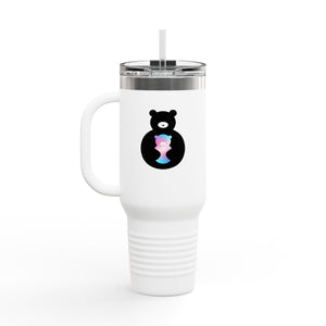 Insulated Travel Mug, 40oz Trans Logo