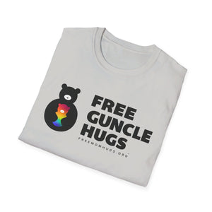 Free Guncle Hugs Logo Tee