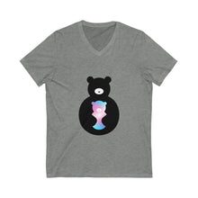 Load image into Gallery viewer, Trans Bear Logo V-Neck T-shirt