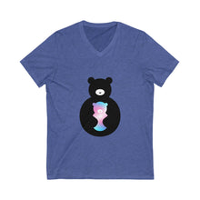 Load image into Gallery viewer, Trans Bear Logo V-Neck T-shirt