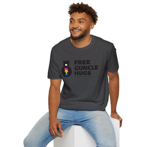 Free Guncle Hugs Logo Tee