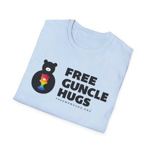 Free Guncle Hugs Logo Tee