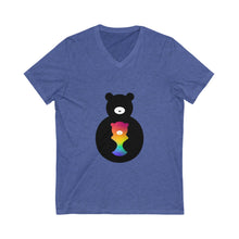 Load image into Gallery viewer, Bear Logo V-Neck T-shirt