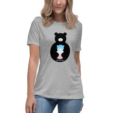 Load image into Gallery viewer, Women&#39;s Relaxed Trans Bear Logo T-Shirt