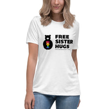 Load image into Gallery viewer, Free Sister Hugs Logo Women&#39;s Relaxed T-Shirt