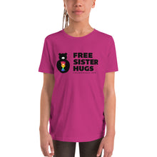 Load image into Gallery viewer, Youth Free Sister Hugs T-Shirt